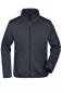 Herren Strickfleece Jacke mit Stehkragen