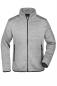 Herren Strickfleece Jacke mit Stehkragen