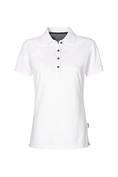 Damen Poloshirt Cotton-Tec, 185g/m² - Weiss
