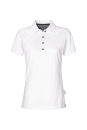 Damen Poloshirt Cotton-Tec, 185g/m² - Weiss